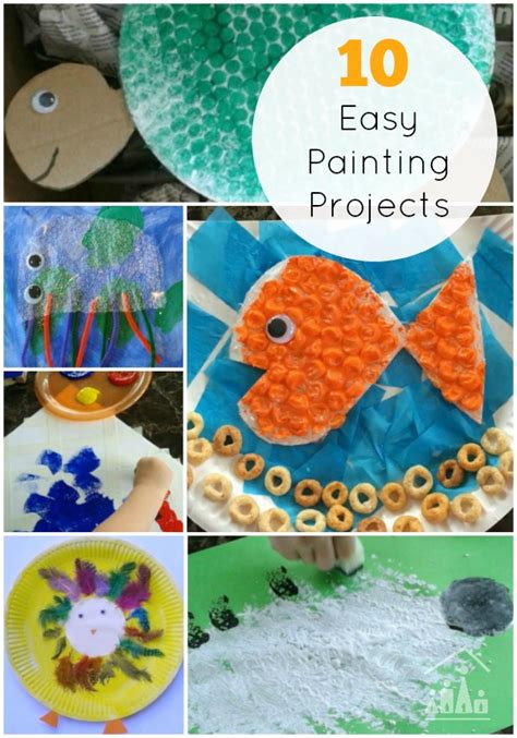 easy painting projects  siblings    crafty kids  home