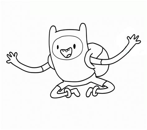 finn smiling coloring page  printable coloring pages  kids