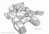 Tank Tugodoomer Uc Fi Sci Deviantart Rancor Future Aa Futuristic Sketch Medium Weapons Army Armor Anti Robot Vehicles Line sketch template