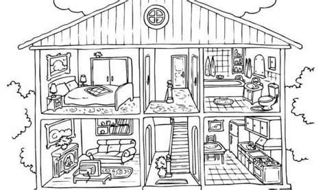 barbie dream house coloring pages house colouring pages