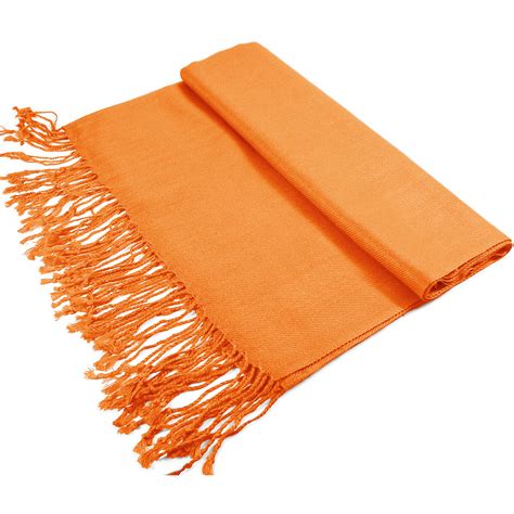 solid pashmina  orange   wholesale scarves
