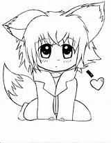 Anime Fox Boy Drawing Little Cute Sketch Drawings Manga Deviantart Getdrawings sketch template