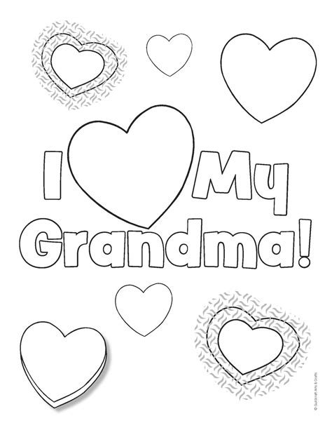 love  grandma coloring pages  getdrawings