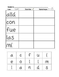 images  literacy spanish sight words  pinterest high