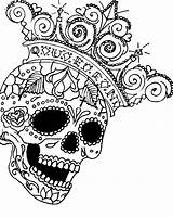Skulls Totenkopf Malvorlagen Haleigh She Malvorlage Calavera Cried Tattoos Muertos Drus sketch template