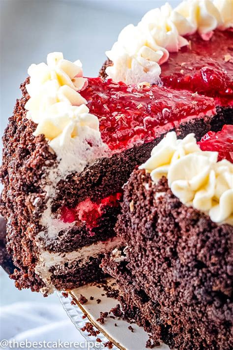 Chocolate Raspberry Cake Recipe {with Homemade Raspberry Filling}