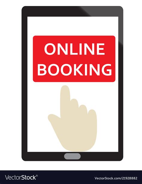 booking sign  white background flat vector image