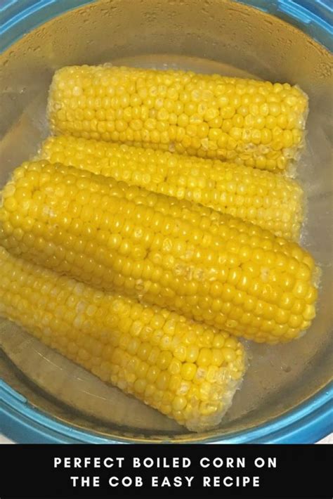 Perfect Boiled Corn On The Cob Recipe Recipe Garden