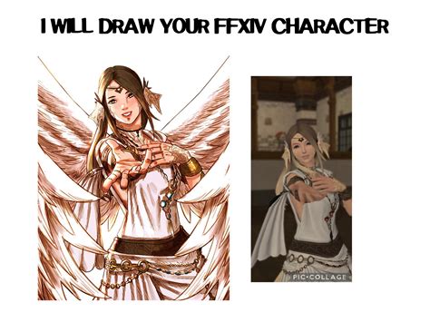 custom ffxiv final fantasy xiv character portrait gift etsy