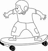Skateboarding Clip Skateboard Clipart Kid Skate Coloring Drawing Kids Results Search Pages Disney Line Lineart Galore Clipartix Library Cliparts Sweetclipart sketch template