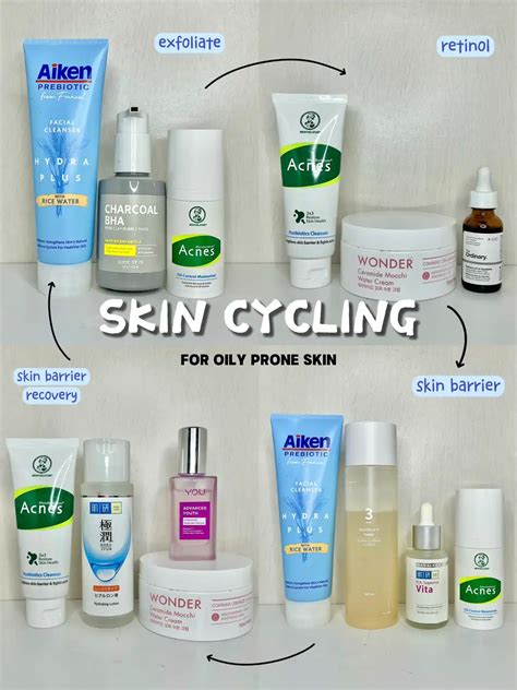 skin cycling routine  kulit berminyak mul lemon