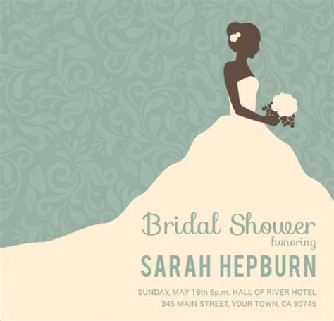 bridal shower invitation designs  ms word psd ai eps