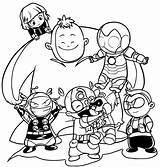 Coloring Avengers Wecoloringpage Cartoon sketch template