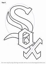 Sox Logo Chicago Draw Drawing Mlb Step Tutorials Learn Drawingtutorials101 sketch template