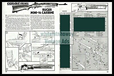 ruger mini  carbine exploded view parts list assembly disassembly article ebay