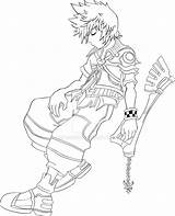 Pages Roxas Coloring Ventus Lineart Kingdom Ultimate Hearts Deviantart Color Getcolorings Amazing sketch template
