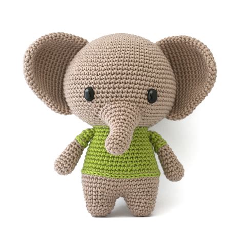 toy patterns  diy fluffies joe  elephant crochet pattern
