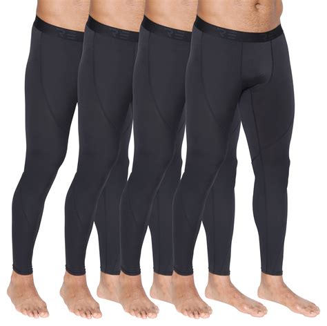 4 pack men s compression pants base layer cool dry tights active