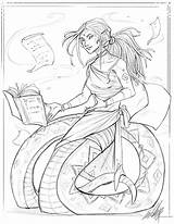 Naga Sorceress Designlooter Artstation sketch template