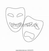 Vector Sad Mask Outline Happy Icons sketch template