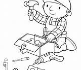 Coloring Pages Construction Tools Tool Science Site Gardening Signs Box Printable Getcolorings Handy Manny Kids Color Print December sketch template