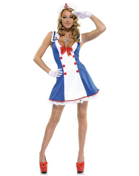 Overboard Pinup Girl Sailor Costume