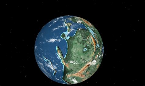 ancient earth globe karte zeigt die welt vor millionen jahren