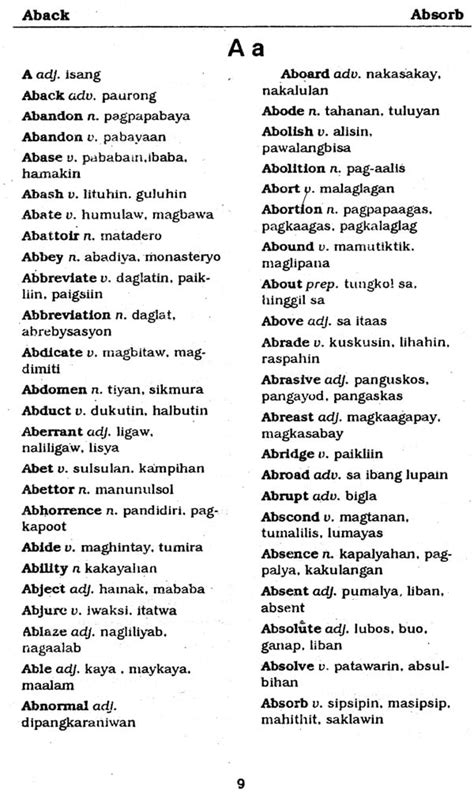 dictionary english tagalog tagalog english pilipino occult