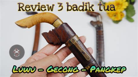 review badik luwu gecong pangkep tua  pamor  mantap youtube