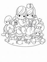 Precious Moments Coloring Pages sketch template