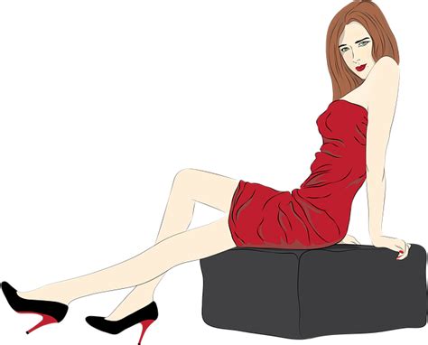 free vector graphic woman sexy flirt red outside free image on pixabay 1585853