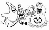 Halloween Coloring Spongebob Pages Nickelodeon Sponge Bob Color Getcolorings Printable Print Getdrawings Colorings sketch template