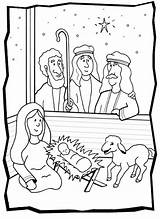 Jesus Baby Coloring Pages Shepherds sketch template