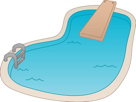 swimming pool  diving board  clip art