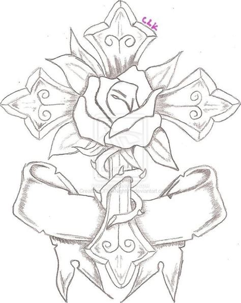 pin  kacy fuentes moncada  drawings cross drawing roses drawing