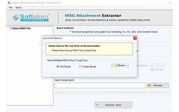 Softaken MSG Attachment Extractor screenshot #1