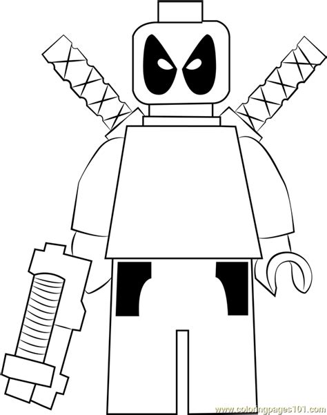 lego deadpool coloring page  lego coloring pages