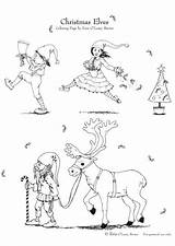Malvorlage Kerstmis Kleurplaat Zum Elfjes Disegno Elfen Elfi Kostenlose Ausmalbild sketch template