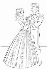 Coloring Frozen Hans Anna Pages Disney Prince Princess Choose Board sketch template