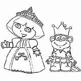 Dora Coloring Pages Halloween Queen Getdrawings Momjunction Printables sketch template