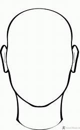 Head Coloring Template Blank Clipart Sketch sketch template