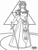 Zelda Princess Coloring Pages Color Getcolorings Printable sketch template