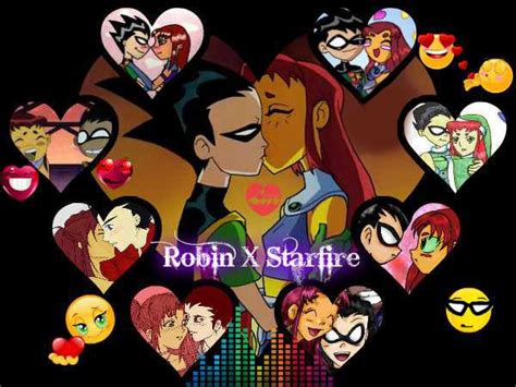 robin x starfire teen titans couples photo 30574792 fanpop