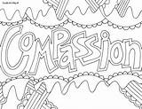 Coloring Pages Word Compassion Kids Printable Therapeutic Language Arts Doodle Sheets Words Print Color Therapy Adult Honesty Colouring Quote Quotes sketch template