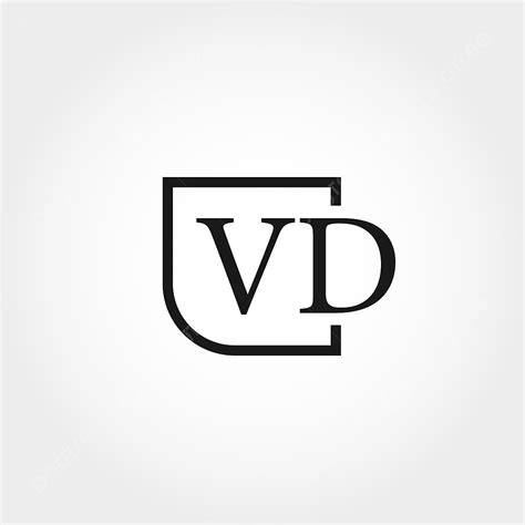 gambar desain logo huruf awal vd logo abstrak logo templat png