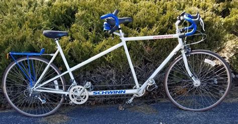 vintage schwinn duo sport tandem paramount design group chrome moly schwinn tandem bicycle