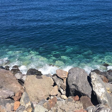 3022x3022 Blue Landscape Ocean Photography Rocks Sea Wallpaper