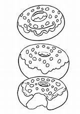 Donut Colorir Doughnut Coloringcrew Beauteous Patrick Rosquilla sketch template