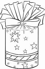 Christmas Present Clip Drawing Coloring Clipart Gift Birthday Pages Printable Cliparts Presents Box Play Fun Line Fairy Clipartix Pencil Cartoon sketch template
