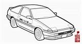 Ae86 Trueno Corolla Sprinter Carros トヨタ Jdm 保存 sketch template